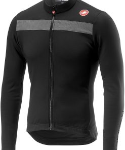 Castelli Puro 3 Mens LS Jersey - Light Black/Silver Reflex for Jerseys - Road