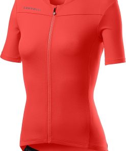 Castelli Anima 3 Women's Jersey - Brilliant Pink/Dark Steel Blue for Jerseys - Road