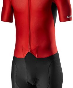 Castelli Sanremo 4.1 Mens Speed Suit - Black/Red for Jerseys - Road