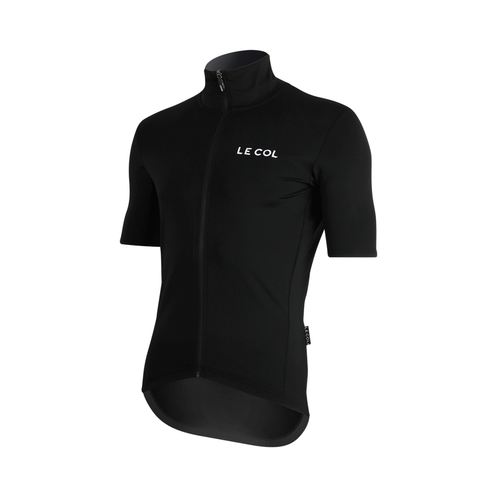 Le Col Therma Jersey Black Black X-Small for Jerseys - Road - Image 2