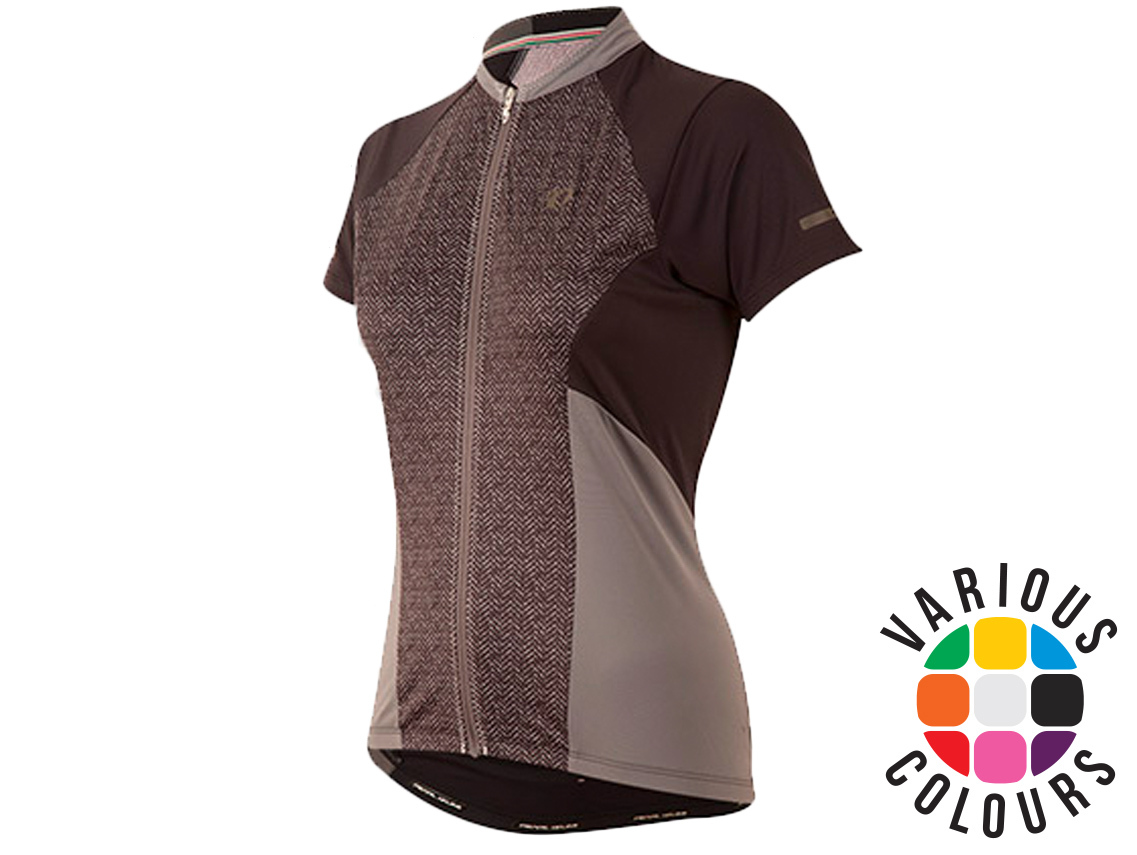 Pearl Izumi Women's ELITE Escape SS Jersey Black Parquet Stripe La for Jerseys - Road