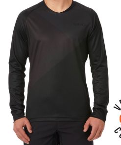 Giro Roust LS Jersey Black/Shadow Large for Jerseys - MTB