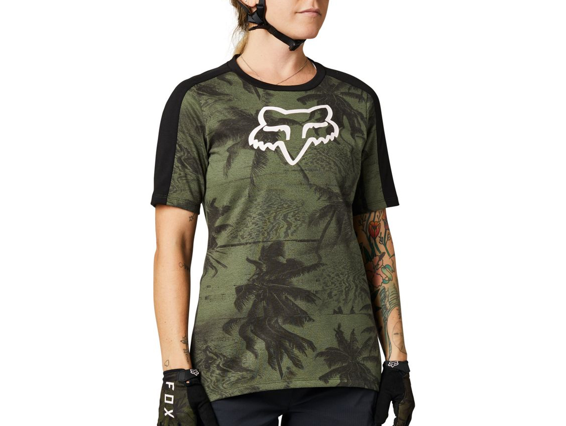 Fox Women's Ranger Permanent Vacation Dri Release SS Jersey for Jerseys - MTB