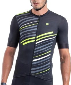 Ale Solid Flash Men's Jersey - Black for Jerseys - Road