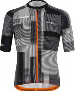 Santini Karma Kinetic SS Jersey - Black for Jerseys - Road