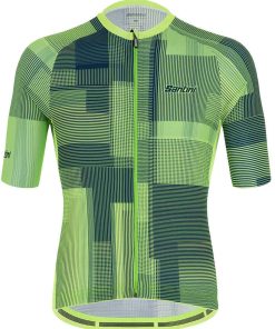 Santini Karma Kinetic SS Jersey - Fluro Green for Jerseys - Road