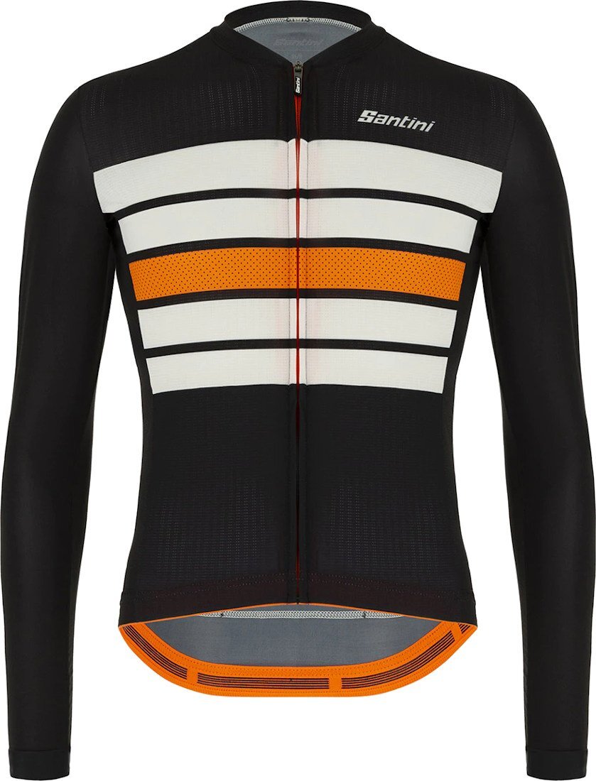 Santini Sleek Bengal LS Jersey - Black for Jerseys - Road - Image 2