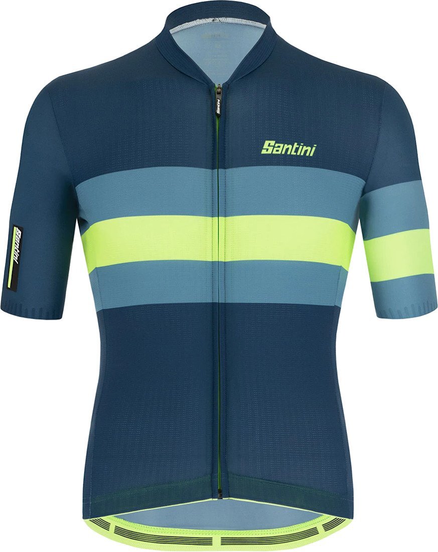 Santini Sleek Bengal SS Jersey - Fluro Green for Jerseys - Road - Image 2