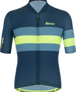 Santini Sleek Bengal SS Jersey - Fluro Green for Jerseys - Road