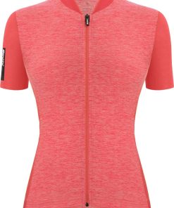 Santini Women's Colore Puro SS Jersey - Granatina Pink for Jerseys - Road