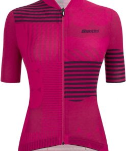 Santini Women's Giada Optic SS Jersey - Raspberry for Jerseys - Road