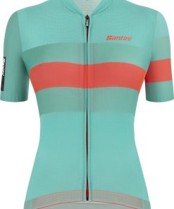 Santini Women's Sleek Bengal SS Jersey - Aqua for Jerseys - Road