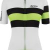 Santini Women's Sleek Bengal SS Jersey - White for Jerseys - Road