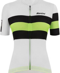 Santini Women's Sleek Bengal SS Jersey - White for Jerseys - Road