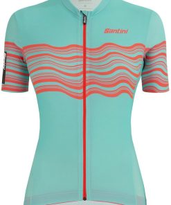 Santini Women's Tono Profilo SS Jersey - Aqua for Jerseys - Road