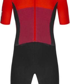 Santini Redux Istinto Road Speed Suit - Red/Black for Jerseys - Road